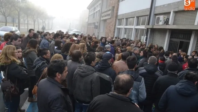 Imagen del examen celebrado a finales de 2015 para constituir la bolsa de empleo de limpieza de edificios