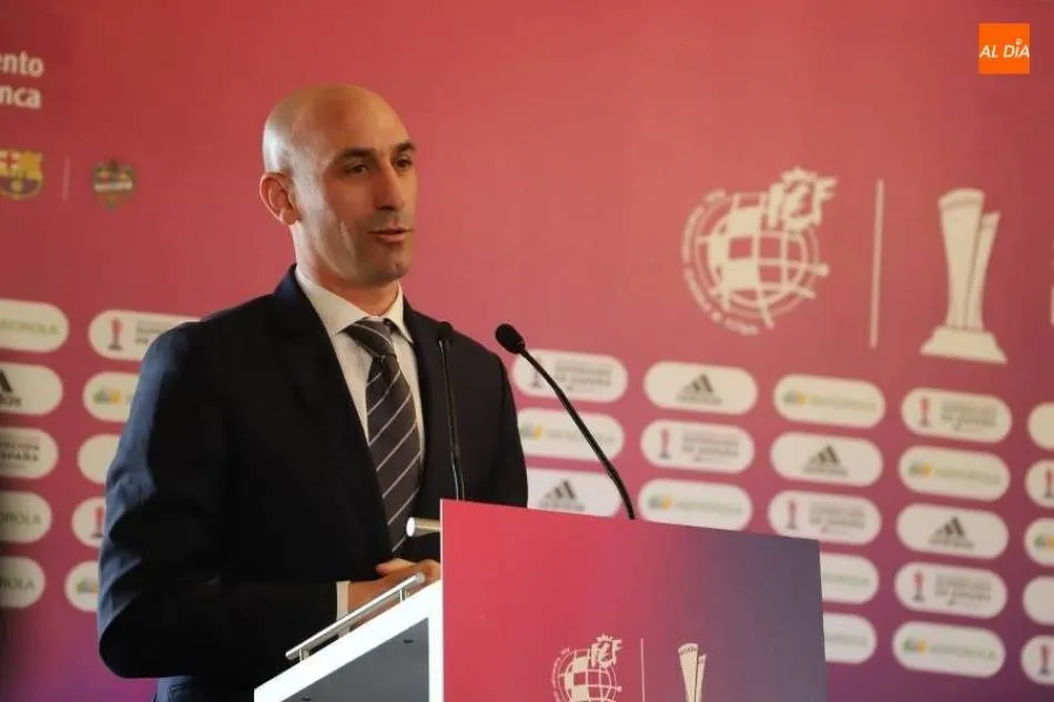 El presidente de la Real Federación Española de Fútbol (RFEF), Luis Rubiales