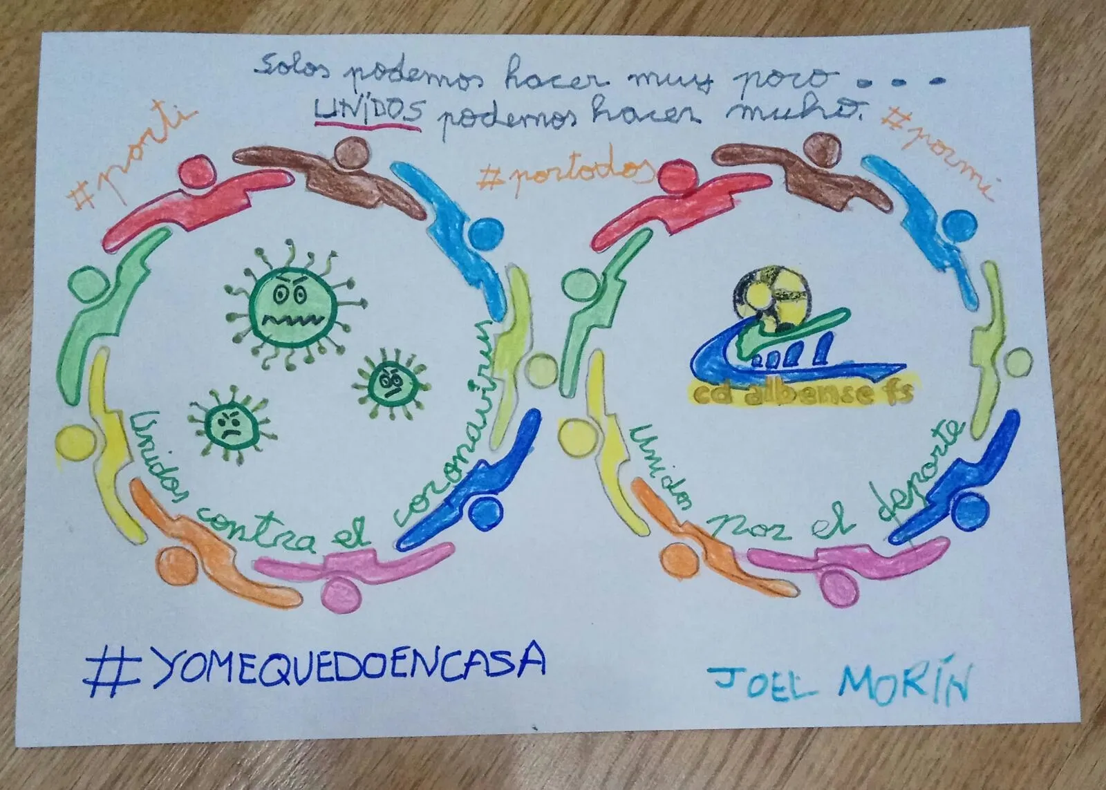 Este dibujo de Joel Morín ha sido el ganador del concurso de dibujo