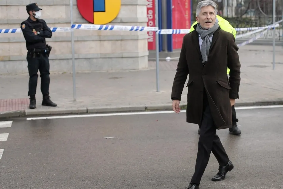 El ministro del Interior, Fernando Grande-Marlaska, a su llegada a IFEMA. Foto: EP