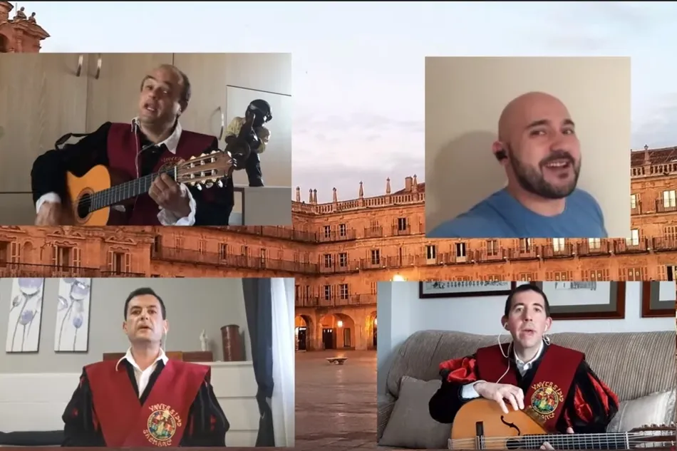 Los tunos de la Universidad de Salamanca editan un vídeo para dar ánimos a la sociedad  