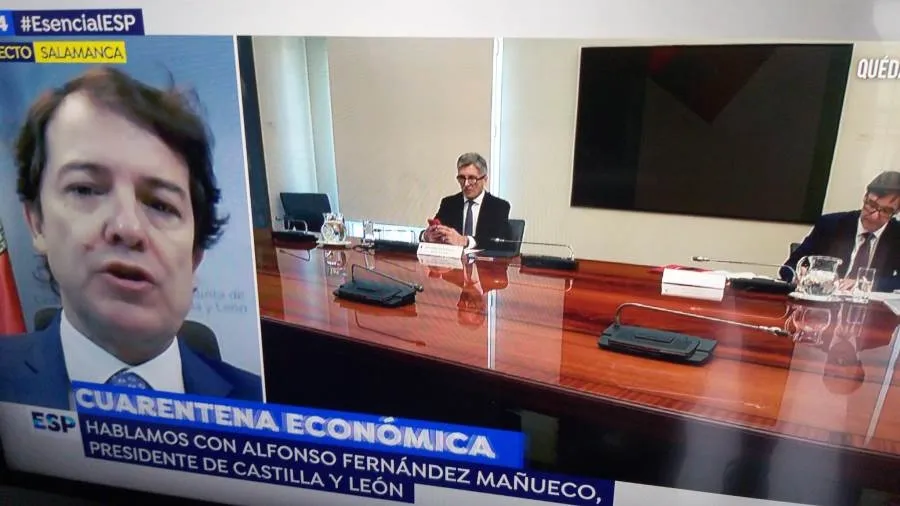 Entrevista a Alfonso Fernández Mañueco, presidente de Castilla y León, en Antena 3 Televisión