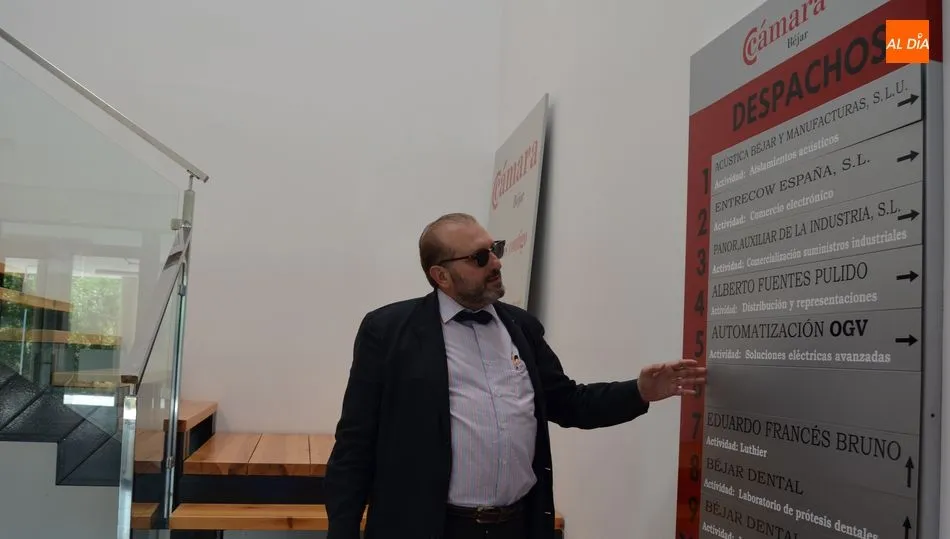 Buenaventura Velasco, presidente de la Cámara de Comercio de Béjar