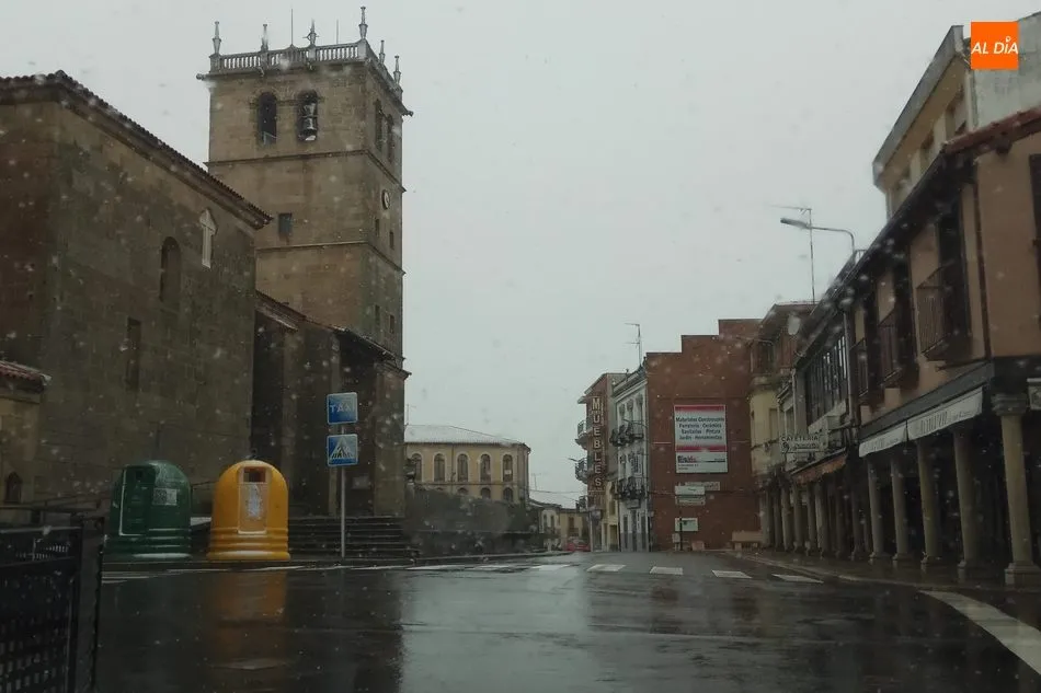 Foto 5 - Vitigudino resiste bajo la nieve el tercer martes de mercado durante el estado de alarma por...