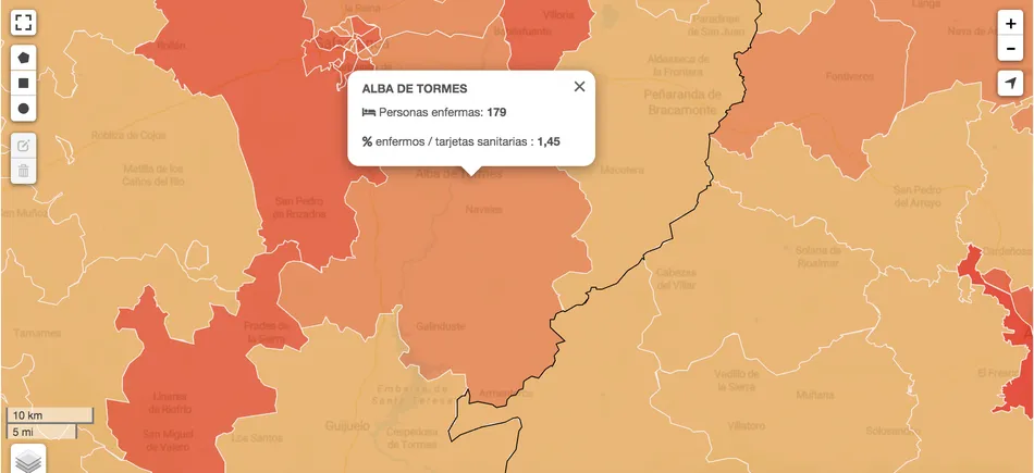 Situación epidemiológica del coronavirus en la comarca de Alba