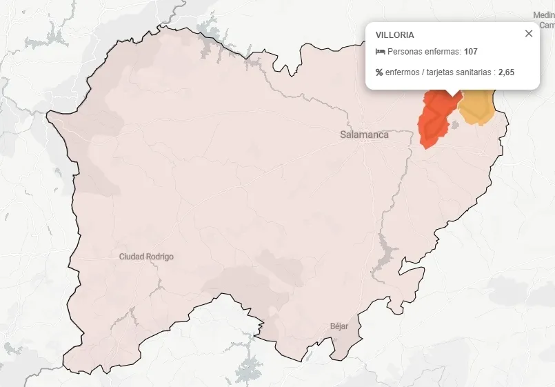 Casos de coronavirus a 31/03/2020. / Web Junta de Castilla y León