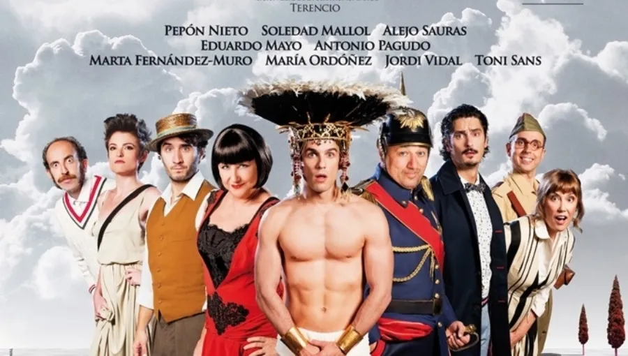 El eunuco, con Pepón Nieto, Anabel Alonso, Alejo Sauras, Jorge Calvo, Antonio Pagudo, Marta Fernández Muro, Eduardo Mayo, Jordi Vidal y María Ordóñez