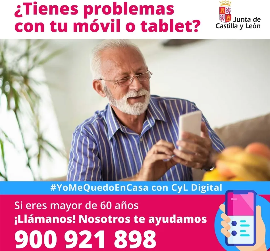 Asistencia telefónica para que los mayores puedan resolver problemas con sus móviles