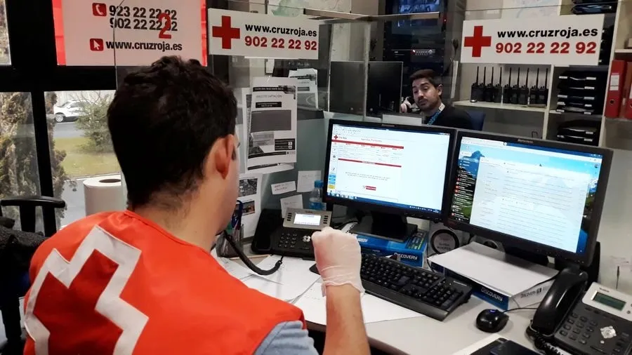 La organización salmantina asume gran actividad en el Centro de Operaciones para el seguimiento a 4.500 personas