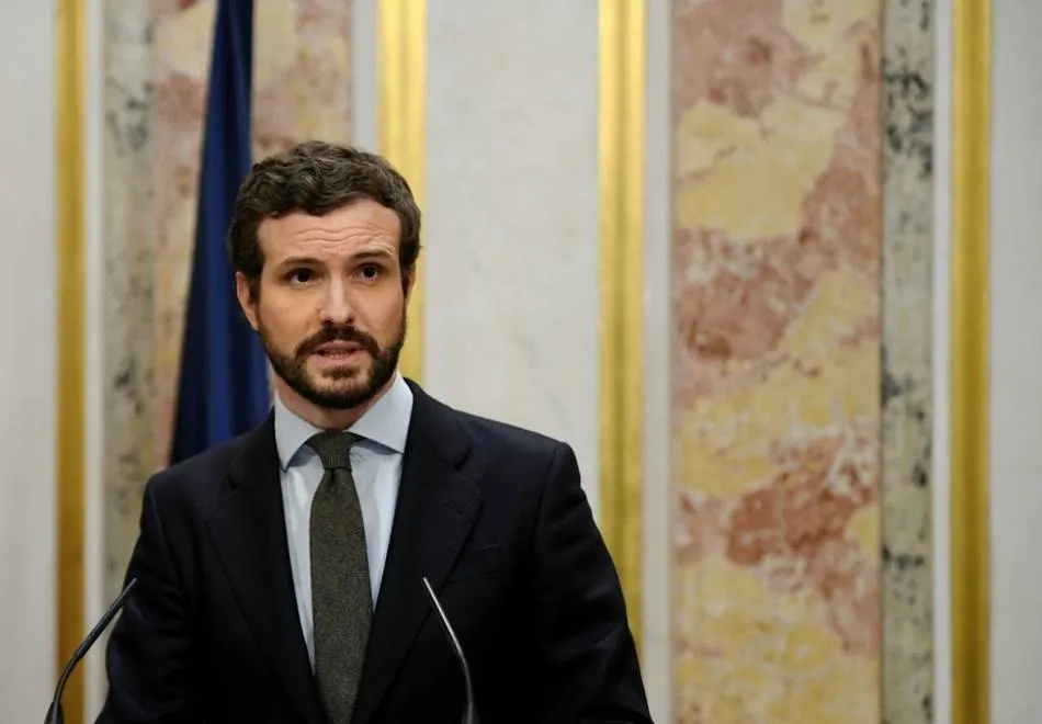 El líder del Partido Popular, Pablo Casado