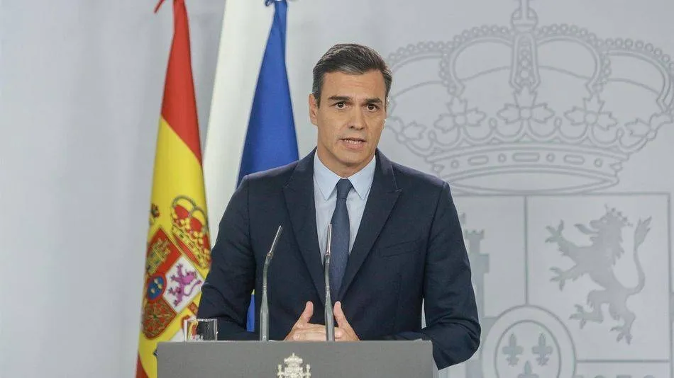 El presidente del Gobierno, Pedro Sánchez, en una de sus últimas comparecencias