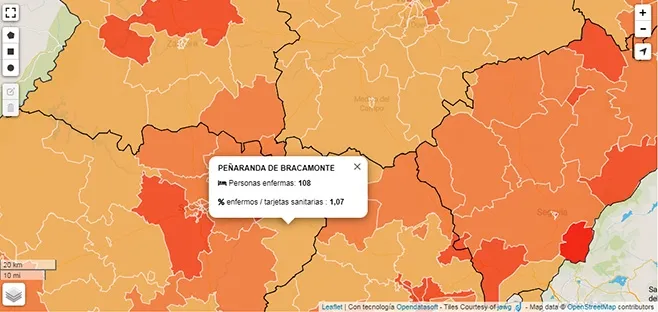 Aumenta hasta los 108 el número de infectados por coronavirus en la Zona Básica de Salud de...