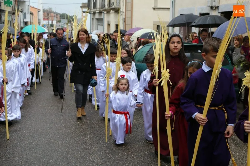 Foto 11 - Procesi&oacute;n del Domingo de Ramos en Vitigudino, los ni&ntilde;os son los protagonistas  