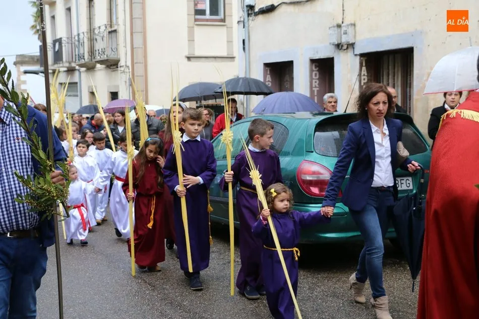 Foto 9 - Procesi&oacute;n del Domingo de Ramos en Vitigudino, los ni&ntilde;os son los protagonistas  