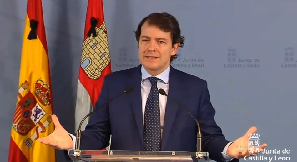 Mañueco en su comparecencia tras la reunión de los presidentes autonómicos con Sánchez