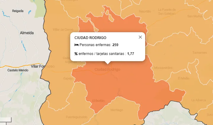 Sólo 2 nuevos contagiados en las últimas horas en la Zona Básica de Salud de Ciudad Rodrigo  