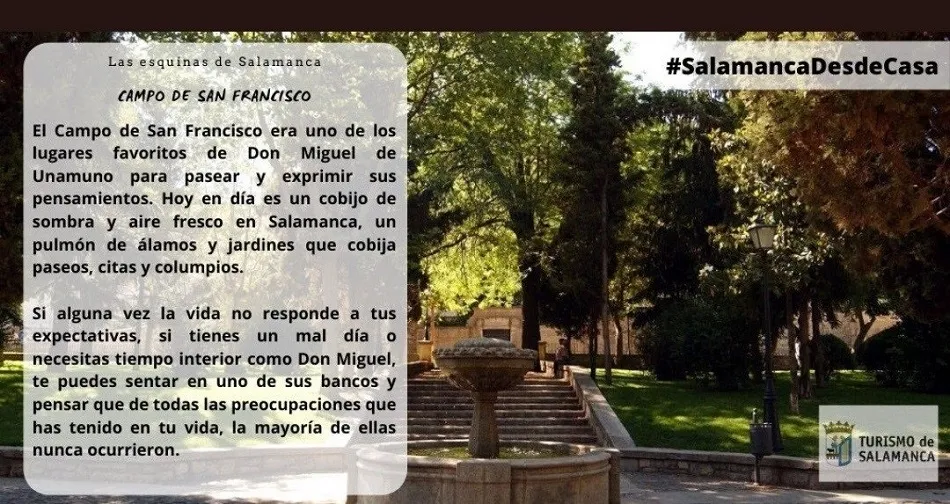 Imagen promocional de Turismo de Salamanca en las redes sociales