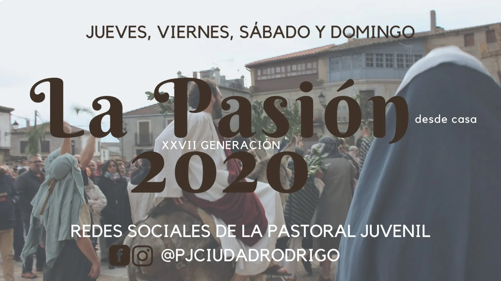 La Pastoral Juvenil rememorará la Semana Santa los próximos días en sus redes sociales  