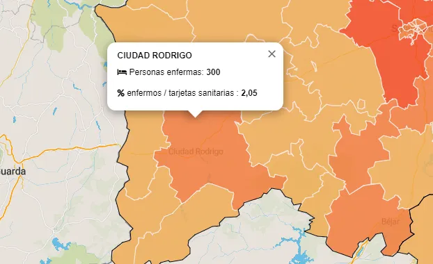 La Zona de Salud de Ciudad Rodrigo alcanza los 300 contagiados por coronavirus  