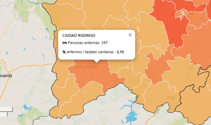 Seis nuevos contagiados por coronavirus en la Zona Básica de Ciudad Rodrigo  