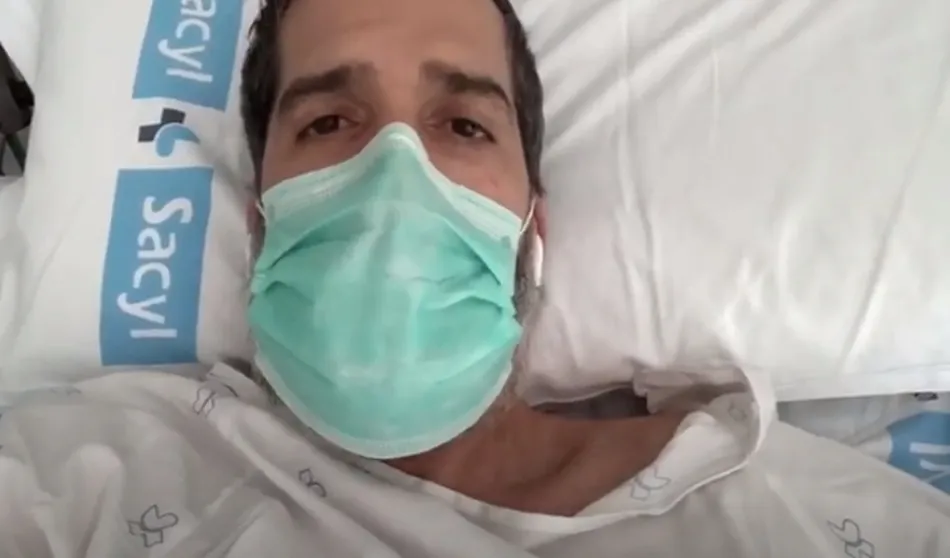 Rubén, paciente ingresado en Salamanca: Quedaros en casa, de nosotros depende que esto acabe...