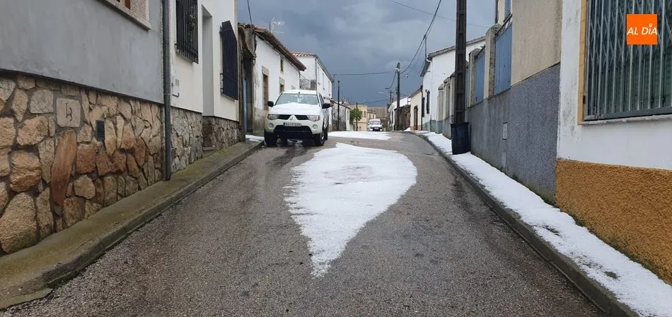 Foto 4 - Una fuerte tormenta de granizo provoca problemas en varios municipios de la zona de Vitigudino  