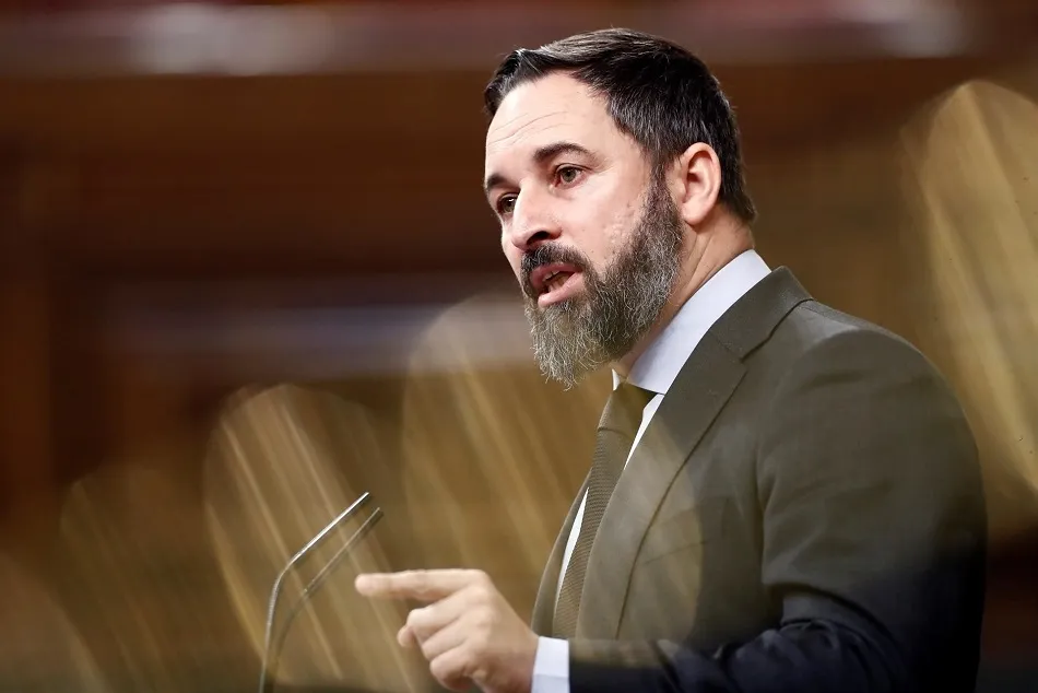 El líder de Vox, Santiago Abascal, en el Congreso | EP