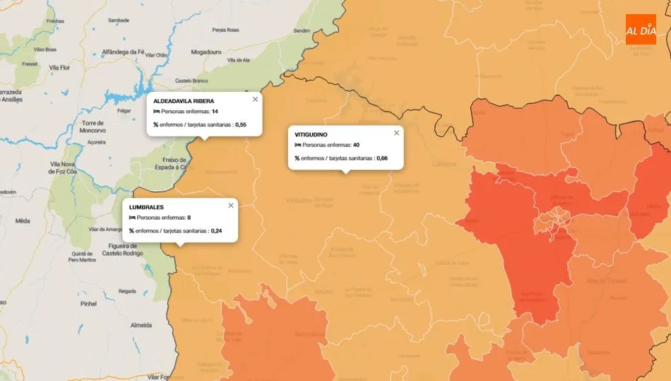 Se repite el mapa de días anteriores / INFOGRAFÍA: JCyL