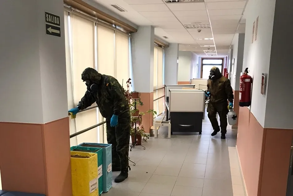 Foto 2 - El Mando de Ingenieros aumenta el ritmo en las misiones de desinfecci&oacute;n y reconocimiento