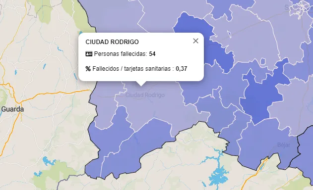 La Zona de Ciudad Rodrigo acumula desde el 1 de marzo un total de 54 fallecidos por cualquier causa ...