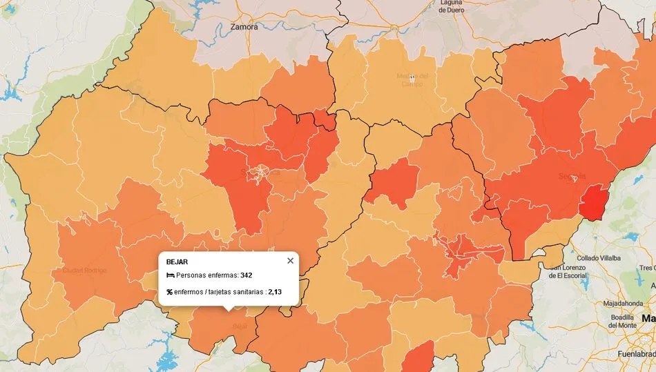 Datos oficiales facilitados por la Junta de Castilla y León