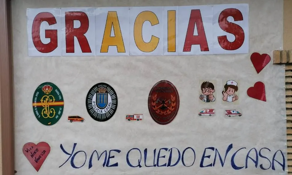 1Foto: La pancarta de agradecimiento más completa  