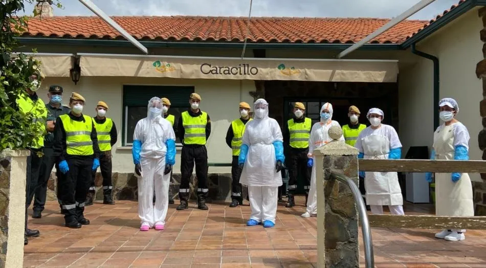 La UME vuelve a desinfectar residencias de Ciudad Rodrigo y La Fuente de San Esteban  