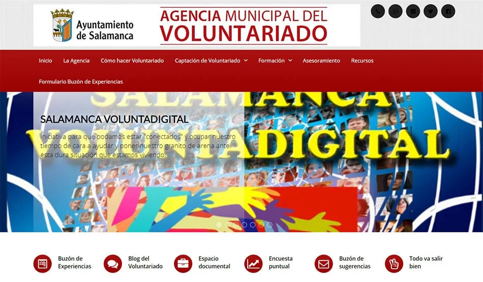 Salamanca Voluntadigital impulsa en un 180% las visitas a la web de la Agencia Municipal del...