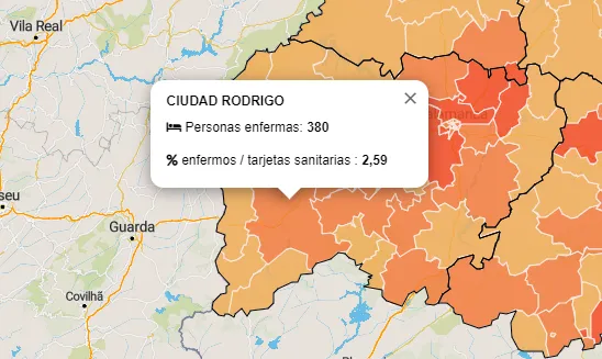 Repunte en el incremento diario de contagiados en la Zona de Ciudad Rodrigo con 10 casos más  