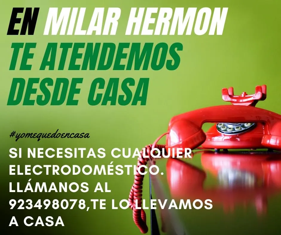 Foto 2 - #Qu&eacute;dateEnCasa: Milar Herm&oacute;n&nbsp;lleva el electrodom&eacute;stico que necesites a tu domicilio  