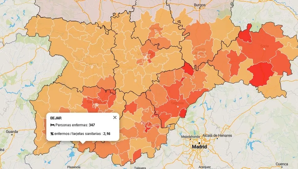 Datos oficiales de la Junta de Castilla y León