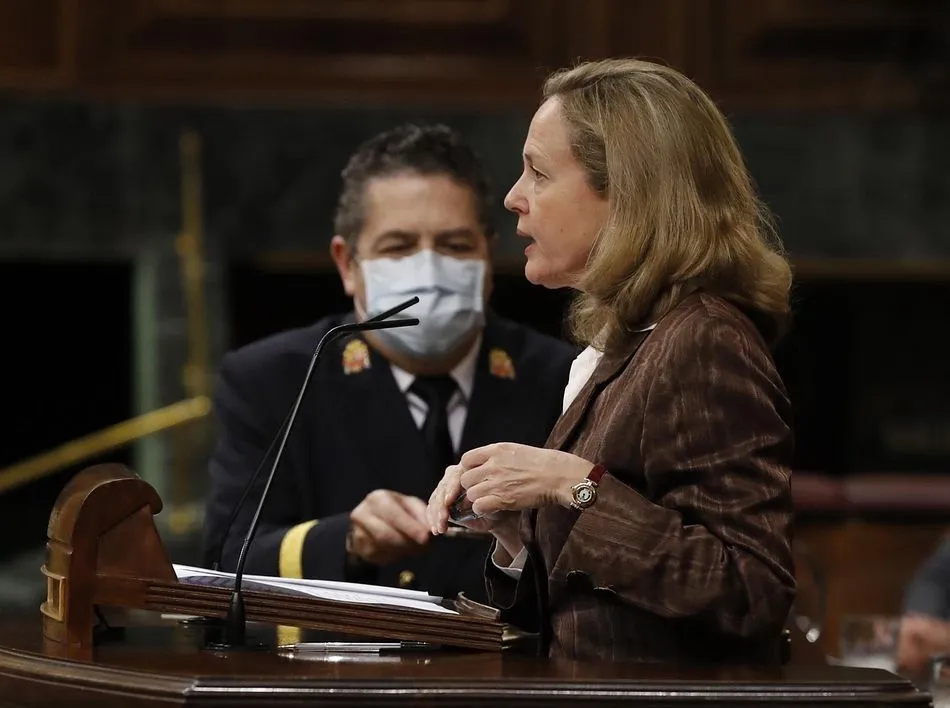 La vicepresidenta tercera del Gobierno y ministra de Asuntos Económicos y Transformación Digital, Nadia Calviño. - Pool