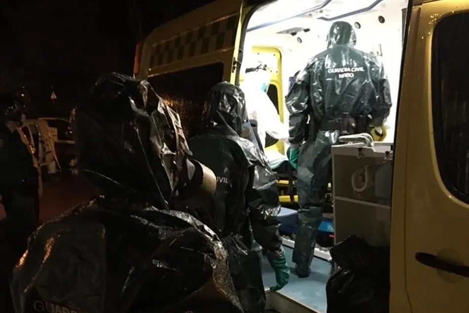 Agentes de la Guardia Civil localizan y reingresan a un paciente positivo en coronavirus en Valladolid. Foto: Delegación Gobierno CyL/ EP