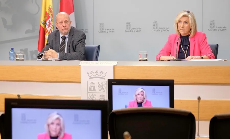 Francisco Igea y Verónica Casado, portavoz de la Junta y consejera de Sanidad respectivamente