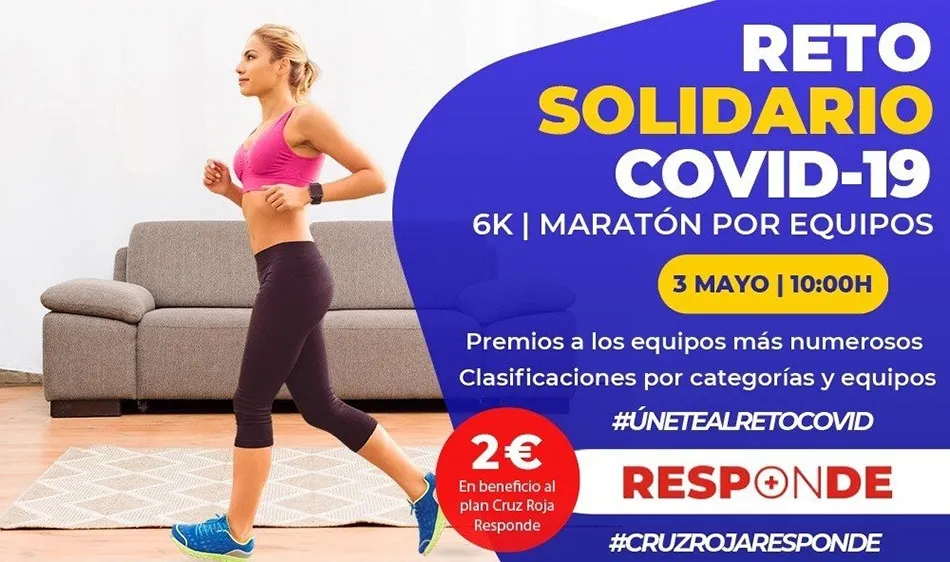 Un maratón solidario anima a correr seis kilómetros en casa