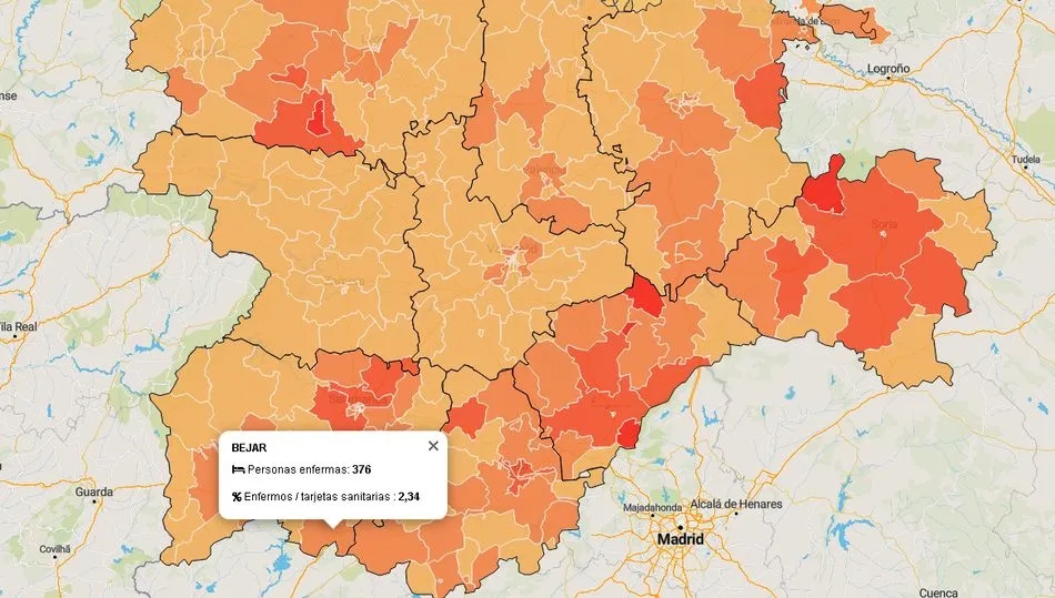 Datos oficiales facilitados por la Junta de Castilla y León