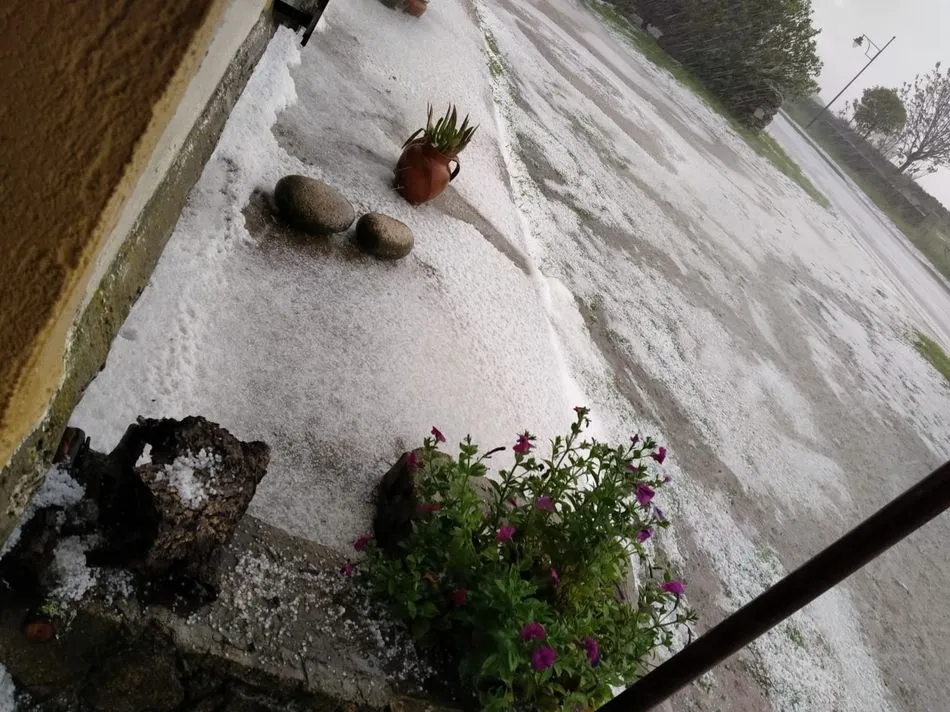 Foto 5 - Una espectacular granizada sorprende a los vecinos de Trabanca  