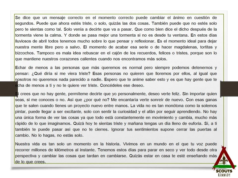 Foto 4 - Los Escultas del Grupo Scout escriben cartas a los trabajadores m&aacute;s activos durante estas semanas  