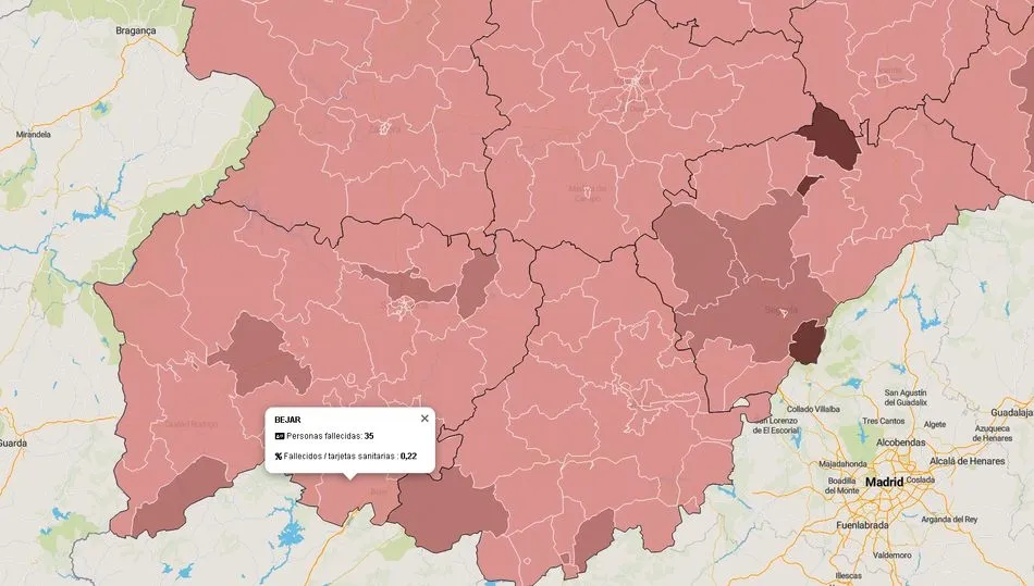 Datos oficiales facilitados por la Junta de Castilla y León