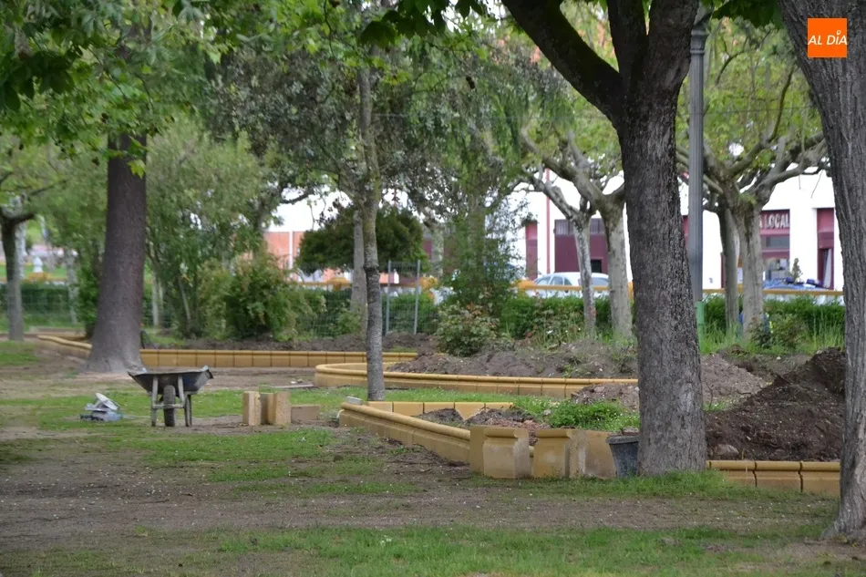 Foto 10 - Ultimada la colocaci&oacute;n de bordillos en el lateral en reforma del Parque de La Glorieta  