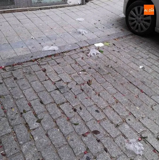Foto 7 - Quejas en el barrio del Oeste por la cantidad de guantes desechables tirados en la calle Pap&iacute;n