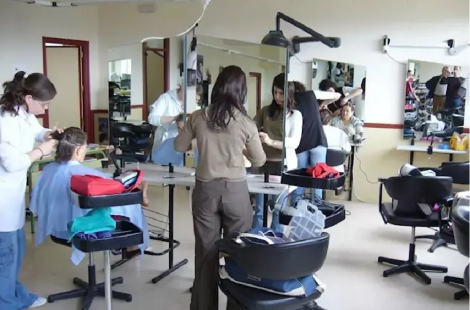 Imagen de archivo de una peluquería