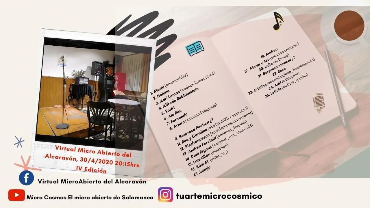 Foto 2 - El MicroAbierto de Salamanca se vuelve virtual durante el confinamiento  