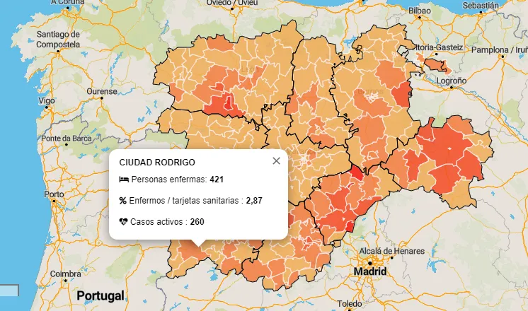 Sólo un nuevo caso de coronavirus entre las 7 Zonas Básicas de Salud  